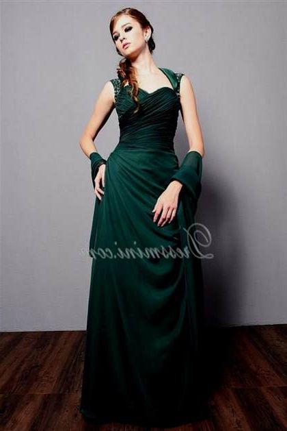 dark emerald green dress with sleeves 2018-2019