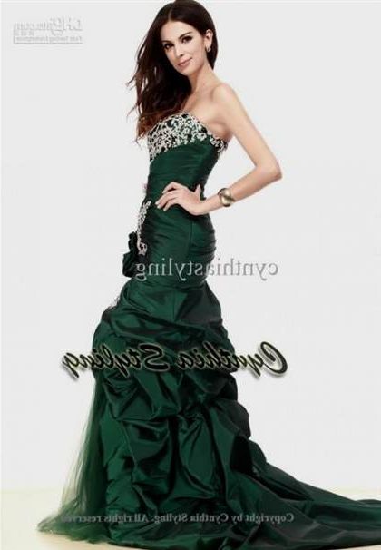 emerald green mermaid prom dresses 2018/2019