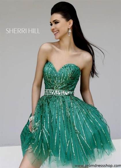 emerald green short homecoming dress 2018/2019