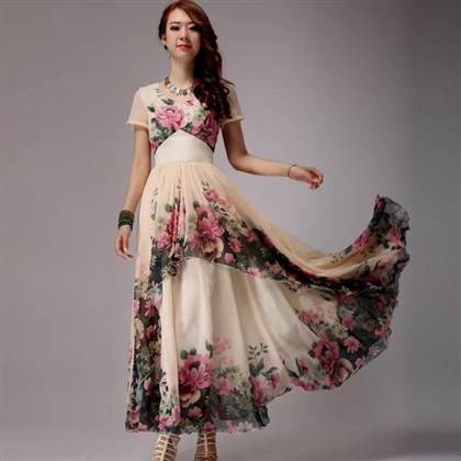 floral chiffon gown 2018/2019
