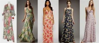 floral maxi dresses for weddings 2018-2019