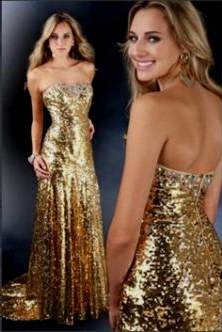 gold sequin prom dress 2018/2019