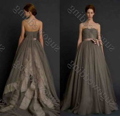 gray wedding dress 2018-2019