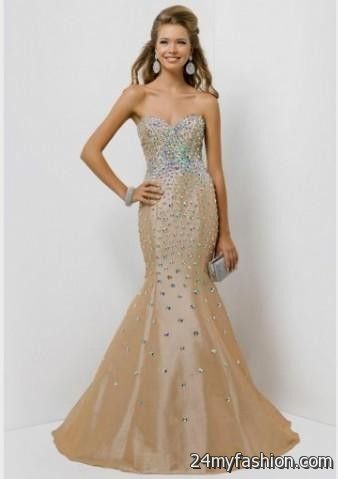 ivory mermaid prom dress 2018-2019