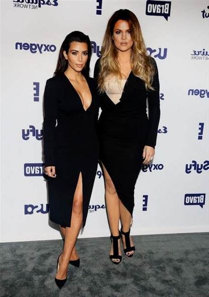 khloe kardashian black dress 2018-2019