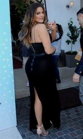 khloe kardashian black dress 2018-2019