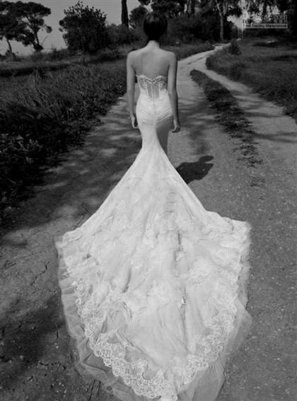 lace backless mermaid wedding dresses 2018-2019