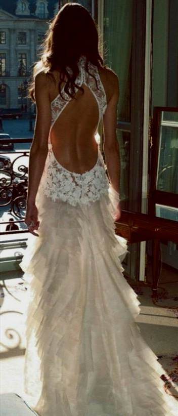 lace backless wedding dresses 2018/2019