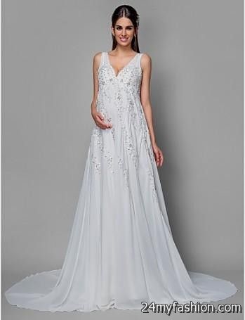 lace maternity wedding gowns 2018-2019