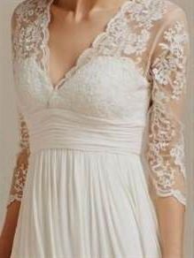 lace romantic vintage wedding dresses with sleeves 2018/2019