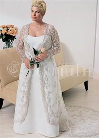 lace wedding dresses with sleeves plus size 2018/2019