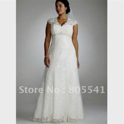 lace wedding dresses with sleeves plus size 2018/2019