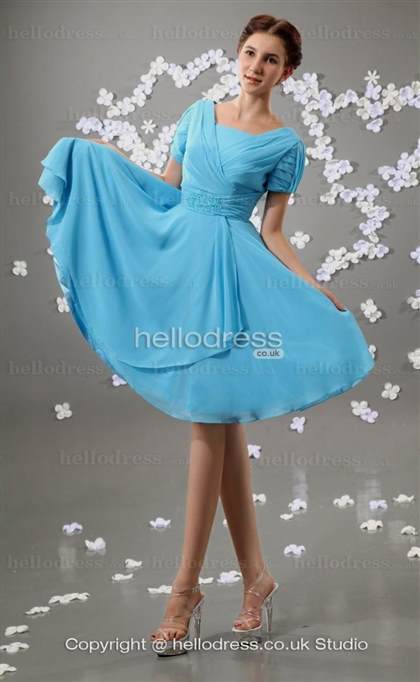 light blue dresses with sleeves 2018/2019