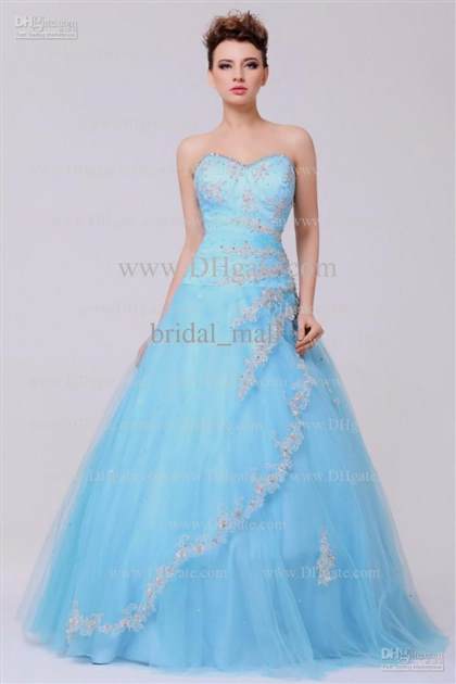 light blue lace prom dress 2018-2019
