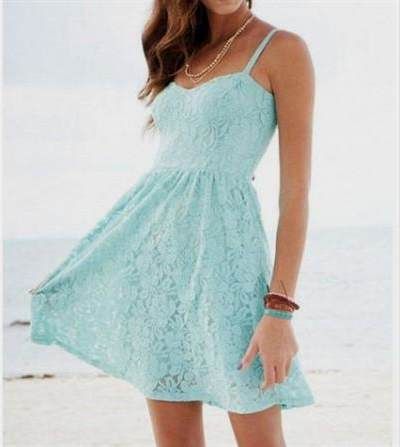 light blue summer dress with sleeves 2018-2019