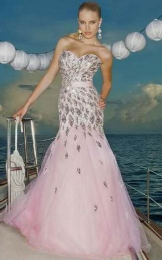 light pink mermaid prom dresses 2018/2019