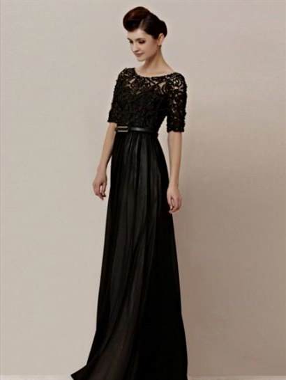long black formal dresses with sleeves 2018/2019