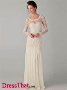 long sleeve modern wedding dress 2018/2019