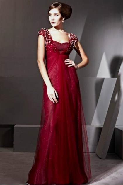 maroon evening gown 2018/2019