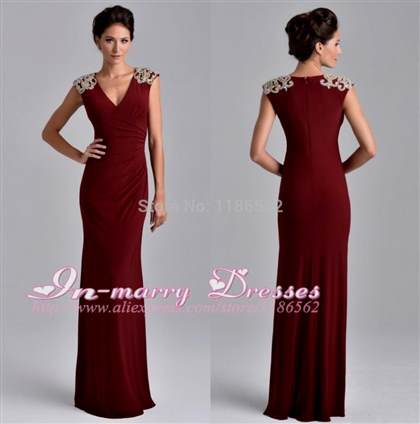 maroon evening gown 2018/2019