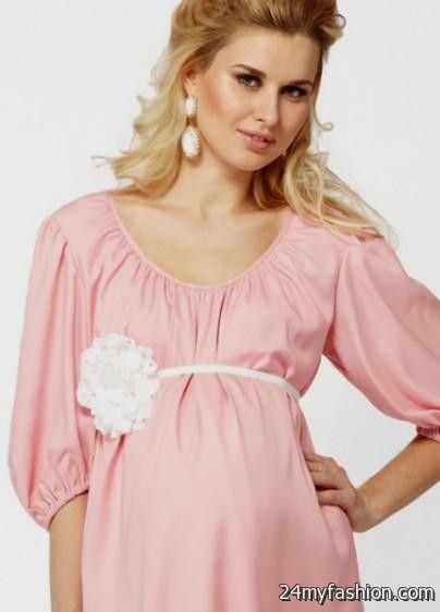 maternity dresses for baby shower pink 2018-2019