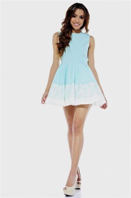 mint skater dress with cutouts 2018-2019