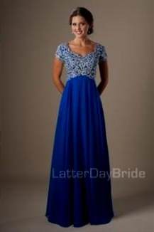 modest prom dresses blue 2018/2019