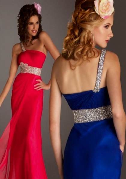 one shoulder prom dresses hairstyles 2018/2019