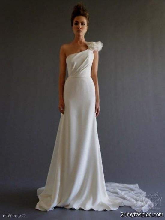 one shoulder wedding dress 2018-2019