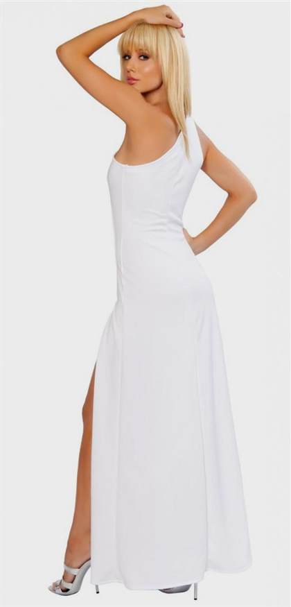 one shoulder white maxi dress 2018/2019