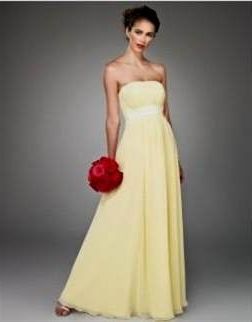 pale yellow chiffon bridesmaid dresses 2018/2019
