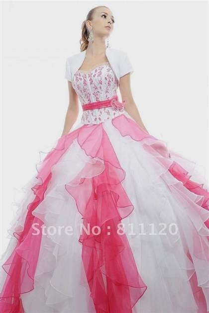 pink and white prom dresses 2018/2019
