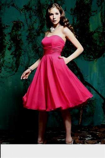 pink chiffon cocktail dress 2018-2019