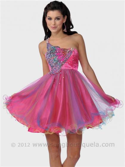 pink homecoming dresses with straps short 2018/2019