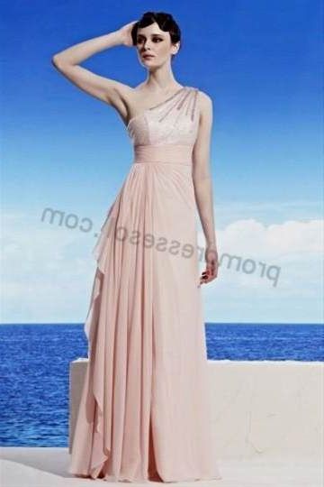 pink one shoulder bridesmaid dresses 2018/2019