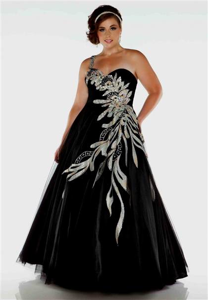 plus size black and white prom dresses 2018/2019