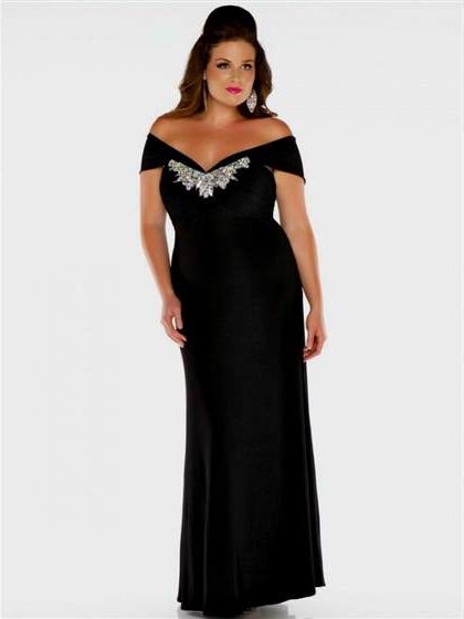 plus size black evening gowns 2018/2019