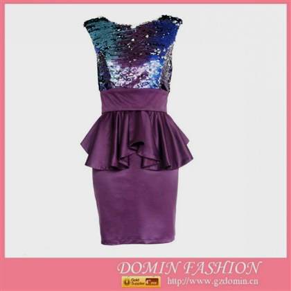 plus size purple peplum dress 2018/2019