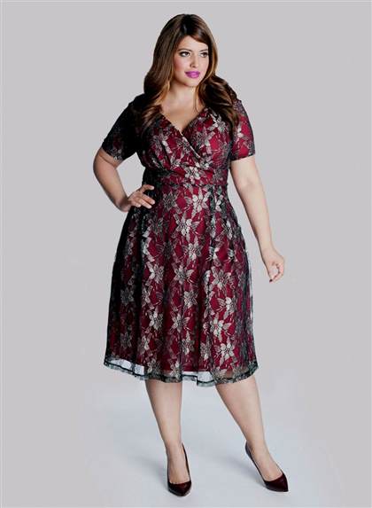 plus size red lace cocktail dress 2018/2019