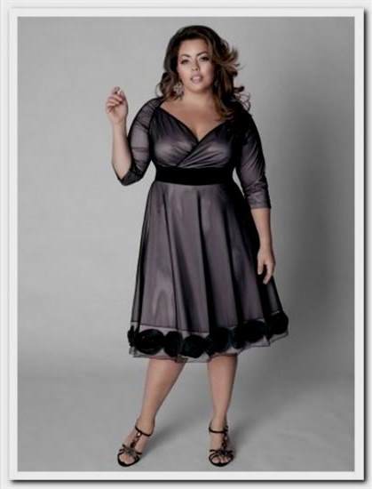 plus size semi formal dresses with sleeves 2018-2019