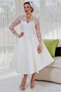 plus size wedding dress tea length 2018/2019