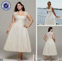 plus size wedding dress tea length 2018/2019