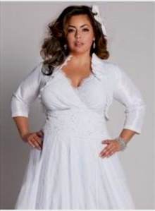 plus size wedding dresses with sleeves or jackets 2018/2019