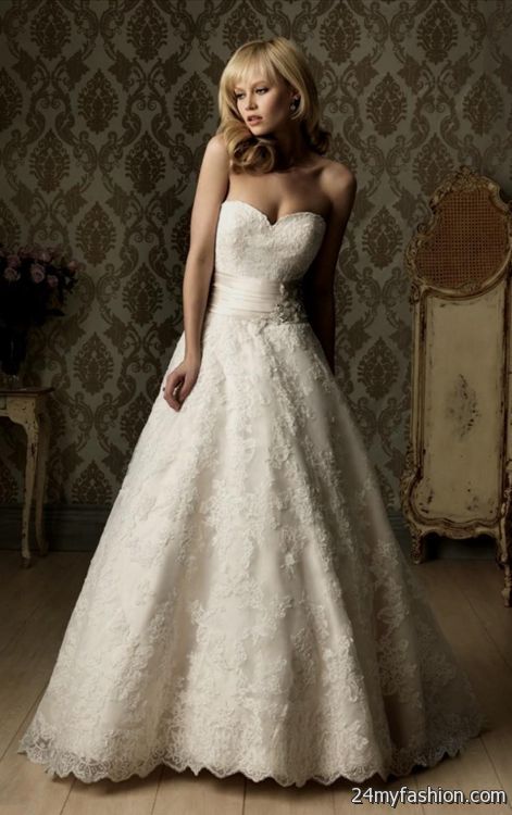 princess wedding gowns with lace 2018-2019