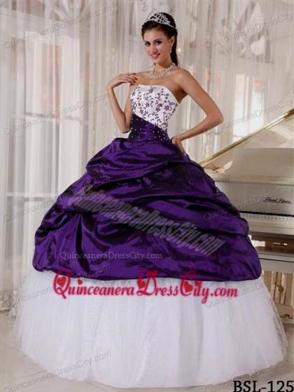 purple and white sweet 16 dresses 2018/2019