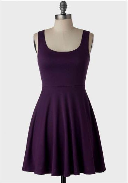 purple casual dresses 2018/2019