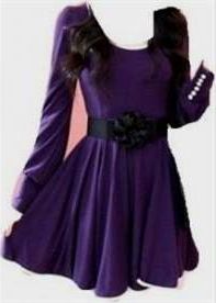 purple casual dresses 2018/2019
