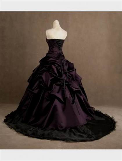 purple gothic wedding dresses 2018/2019