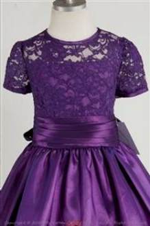 purple lace flower girl dresses 2018-2019