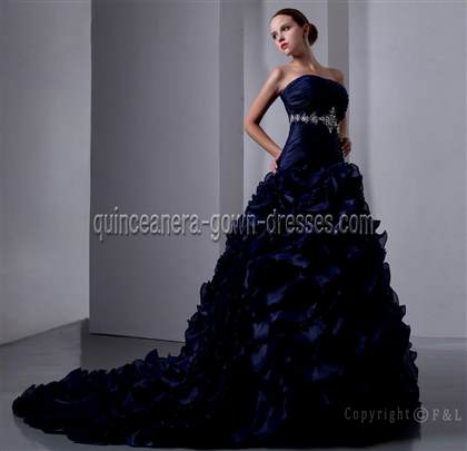 quinceanera dresses dark blue 2018-2019